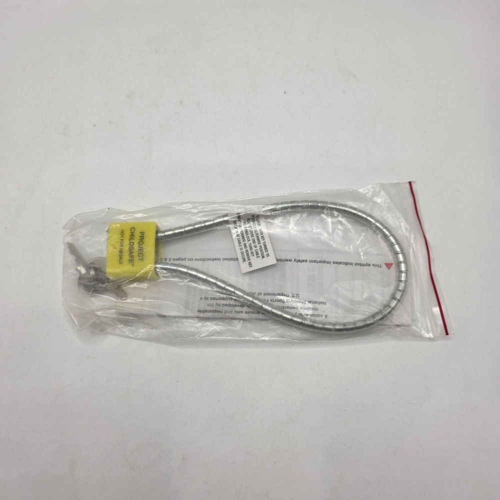 Firearm Cable Lock Yellow Keyed Steel Safety New